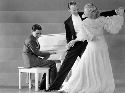 Irving Berlin con Fred Astaire y Ginger Rogers