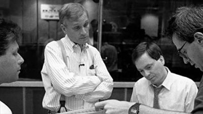 Howard Ashman y Alan Menken en los ensayos Howard Ashman y Alan Menken en los ensayos