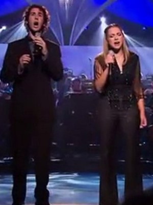 Josh Groban y Charlotte Church